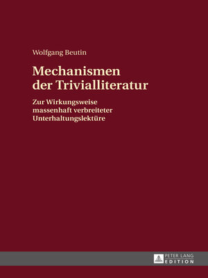 cover image of Mechanismen der Trivialliteratur